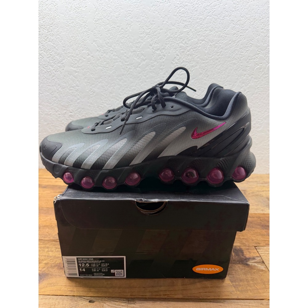 Nike Air Max Dn Smoke Grey Fireberry Black IH4119-004 Mens 12.5 Running Shoes